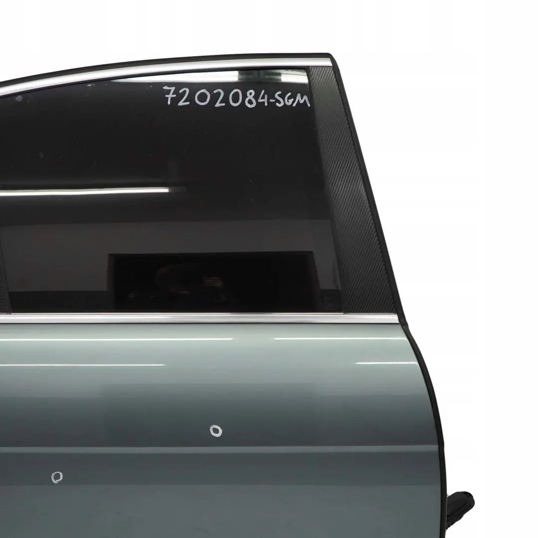 Door Rear Right O/S Schiefergruen Slate Green Metallic - 449 to BMW 7 Series E65 with Part number 7202084 BMW 7 Series E65 Door Rear Right O/S Schiefergruen Slate Green Metallic - 449 - SKU 7202084-SGM - Part number 7202084