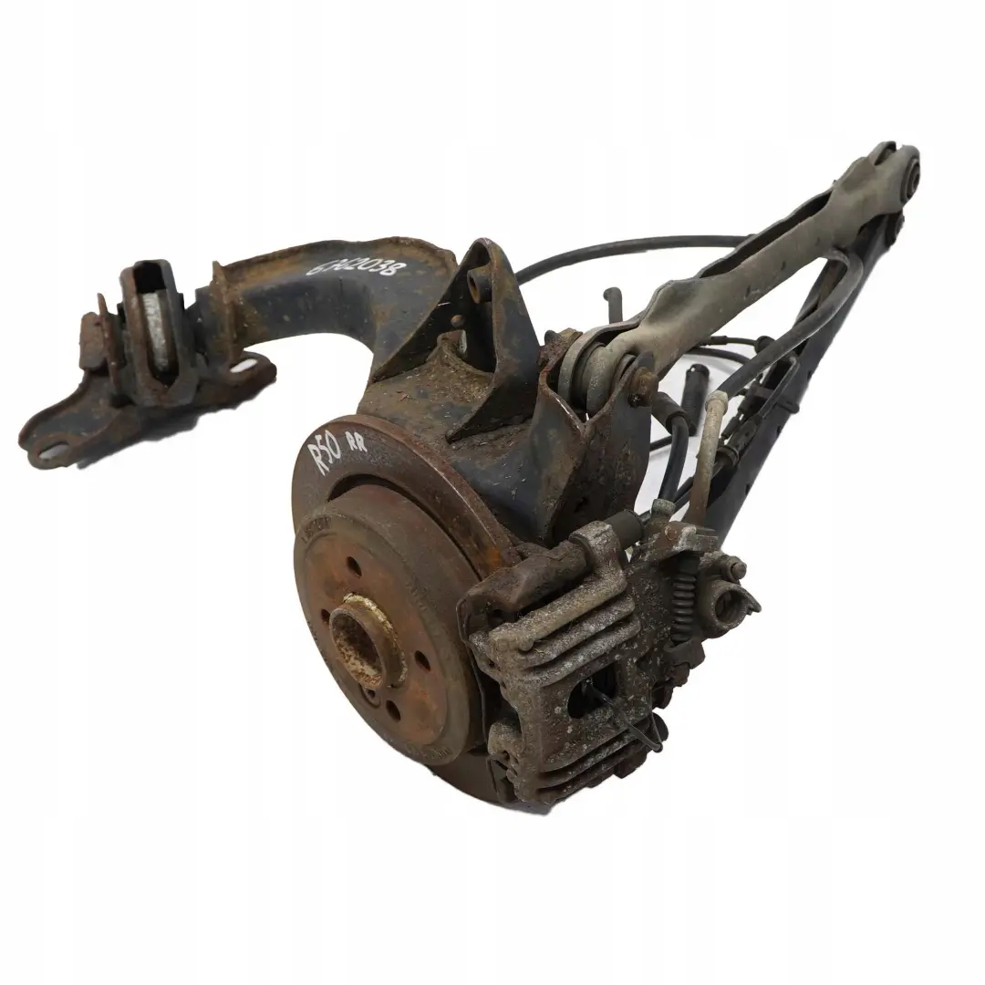 Right O/S Leg Hub Brake Suspension Axle to Mini Cooper R50 R52 R53 Rear with Part number 6762038 Mini Cooper R50 R52 R53 Rear Right O/S Leg Hub Brake Suspension Axle - SKU 6762038-1 - Part number 6762038