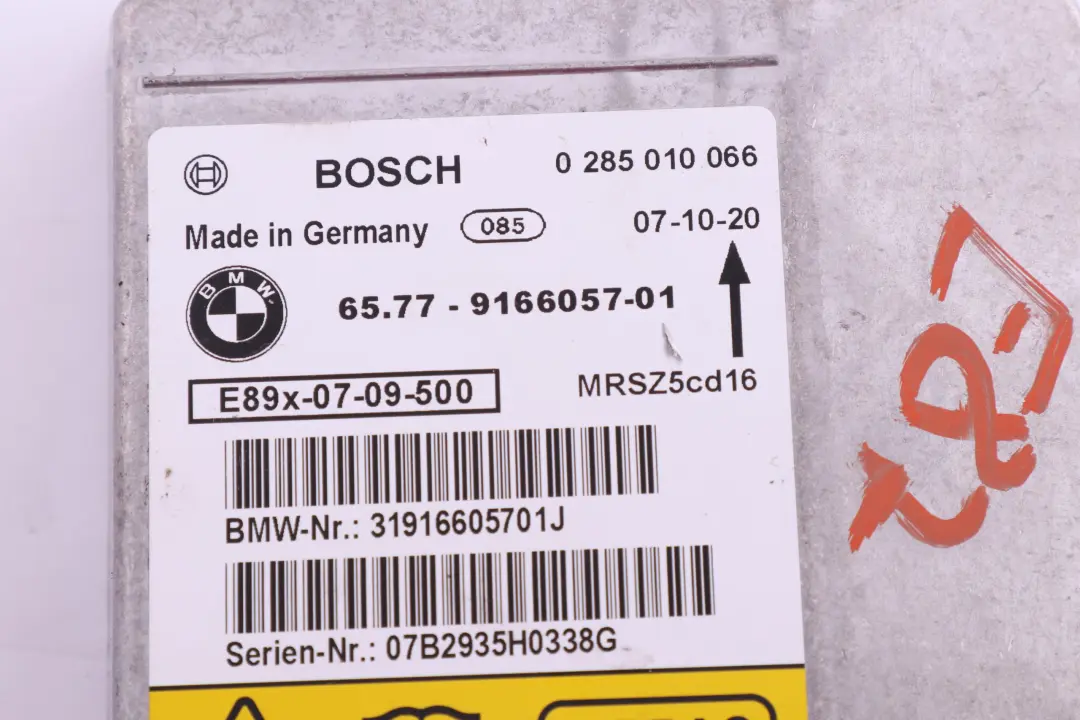 BMW 1 3 X1 er E81 E87 E90 E91 Sicherheitsinformationsmodul Steuergerät - SKU 9166057 - Teilenummer 9166057