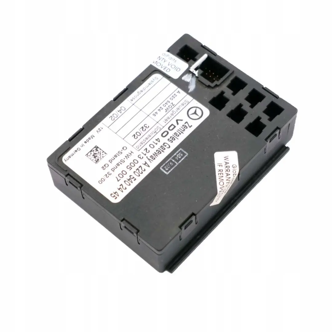 Mercedes-Benz S-Class W220 Central Gateway Control Unit Module ECU to with Part number A2205402445 Mercedes-Benz S-Class W220 Central Gateway Control Unit Module ECU - SKU A2205402445 - Part number A2205402445