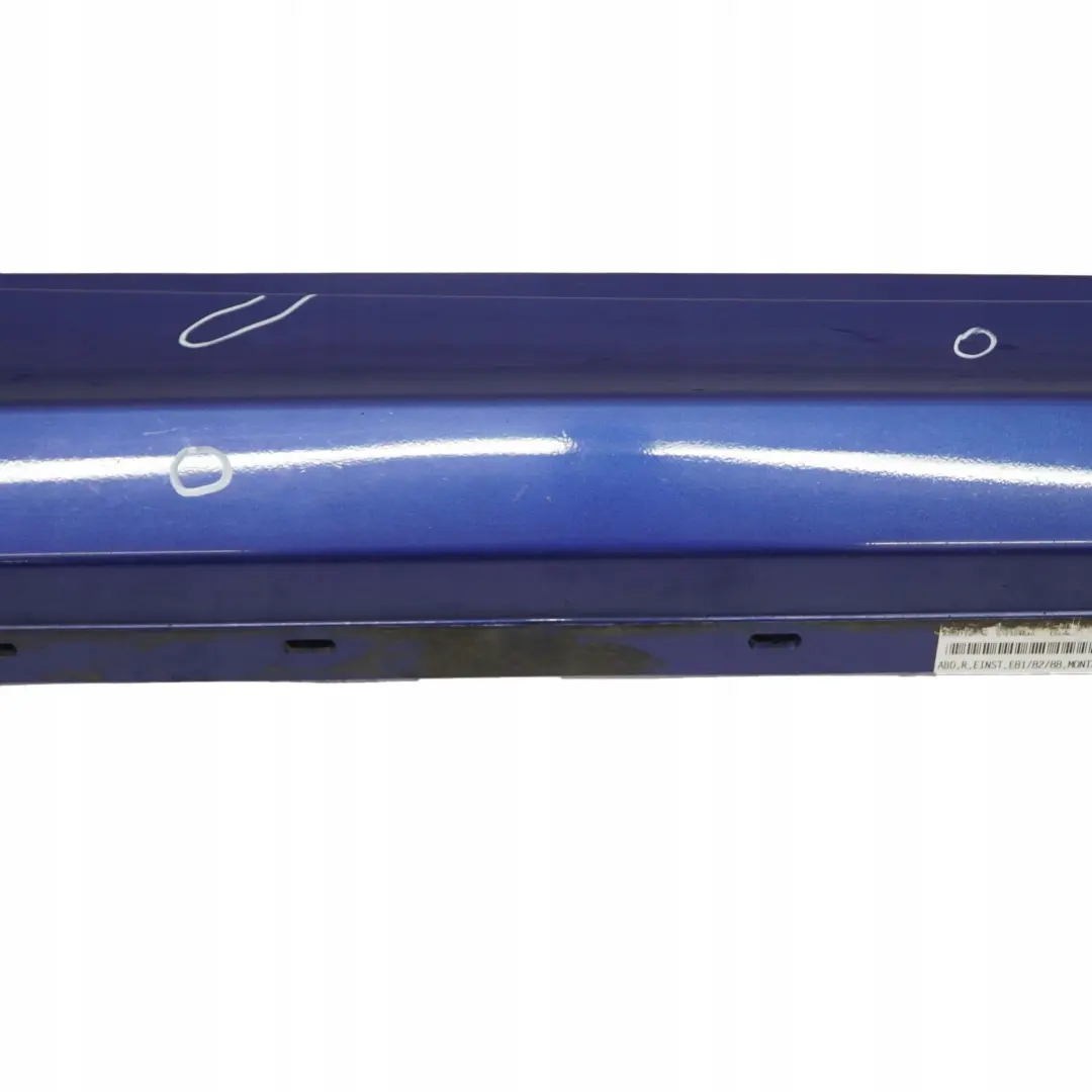 BMW 1 E81 E82 E88 5 Sill Strip Side Skirt Right O/S Montegoblau Blue - A51 - SKU 0036142-MTB5 - Part number 0036142