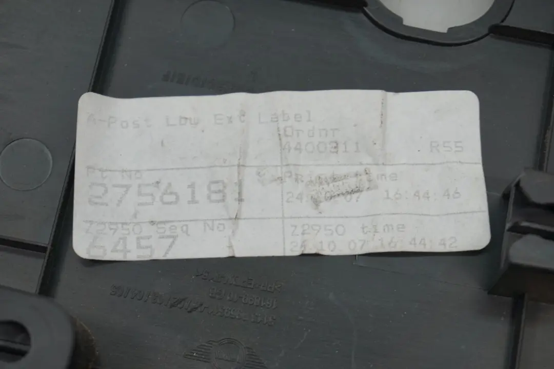 R55N Coperchio Interno Clubdoor Nero Carbonio per BMW Mini Clubman R55 con numero di parte 2756181 BMW Mini Clubman R55 R55N Coperchio Interno Clubdoor Nero Carbonio - SKU 2756181 - Numero di parte 2756181