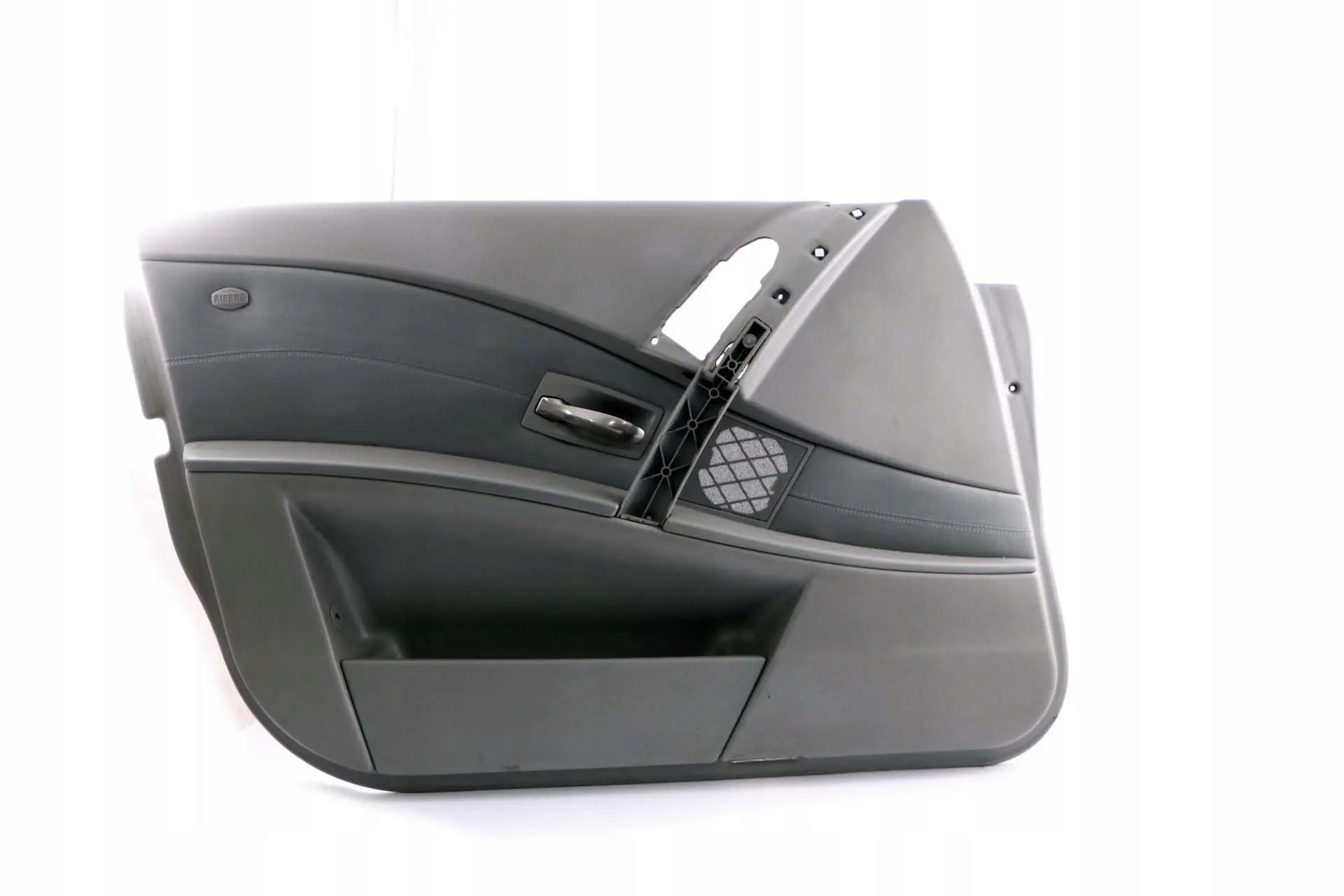 BMW 5 Series E60 E61 Door Card Lining Leather Trim Panel Front Left N/S Grey