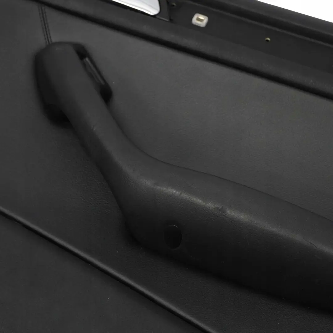 BMW 3 E46 Saloon Rear Right O/S Trim Panel Door Card Leather Montana Black - SKU 8224536 - Part number 8224536