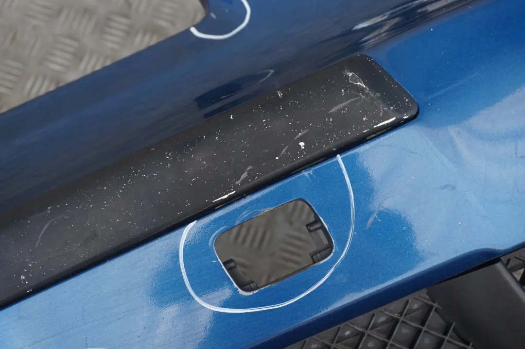 Complete Front Bumper Trim Panel Sydneyblau Blue to BMW 1 Series E81 E87 LCI with Part number 0035909 BMW 1 Series E81 E87 LCI Complete Front Bumper Trim Panel Sydneyblau Blue - SKU 0035909-SYD - Part number 0035909