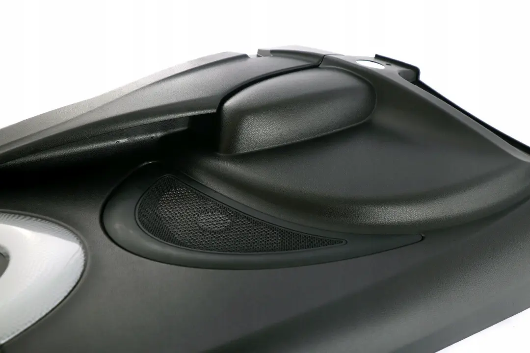 MINI Cooper R56 S Lateral Interior Trim Panel Trasero Izquierdo Negro Plata - SKU 2756047 - Número de pieza 51432756047