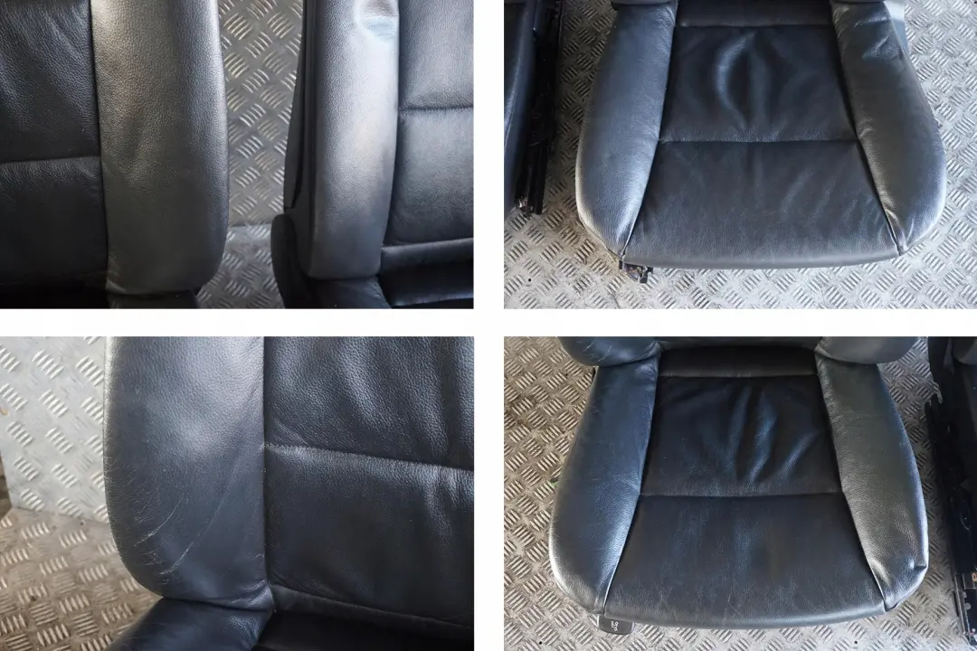 Leather Interior Seats With Door Cards to BMW 5 Series Black with Part number e60 BMW 5 Series Black Leather Interior Seats With Door Cards - SKU rhd-E60 Black Leather Seats - Part number e60