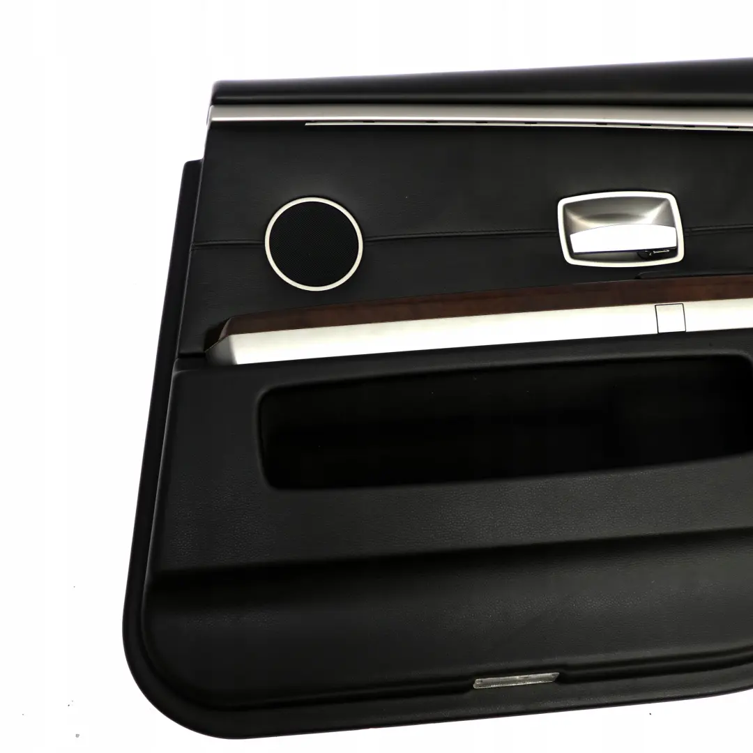 Larga Puerta Trasera Derecha De Cuero Nasca Forro Negro Moldura para BMW Serie 7 E66 con número de pieza 9154750 BMW Serie 7 E66 Larga Puerta Trasera Derecha De Cuero Nasca Forro Negro Moldura - SKU 9154750 - Número de pieza 9154750