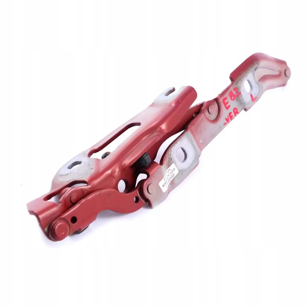 Cardine Portellone SX Vermilionrot Metallico Tirante per BMW E82 E88 con numero di parte 7166751 BMW E82 E88 Cardine Portellone SX Vermilionrot Metallico Tirante - SKU 7166751-VER - Numero di parte 7166751