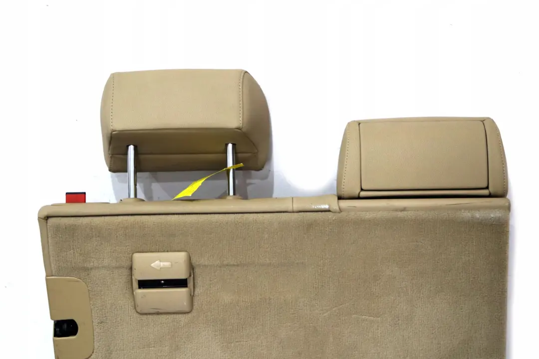 BMW 5 Series E61 Touring Rear Left N/S Seat Back Cover Backrest Beige Leather - SKU 7125231 - Part number 7125231