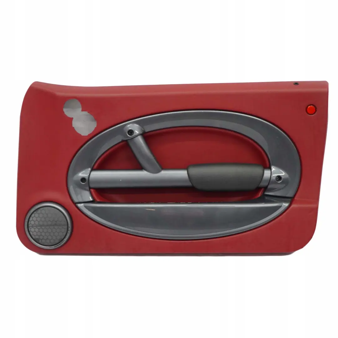 BMW Mini R50 Front Right O/S Door Card Trim Tartan Red Leather Anthracite - SKU 7113436 - Part number 7113436