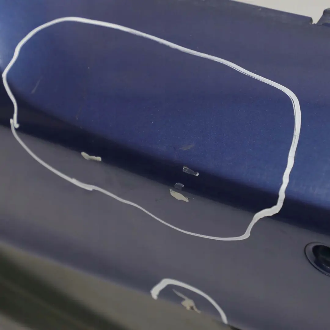 Bumper Trim Panel PDC Le Mans Blau Blue 381 to BMW 1 E81 E87 LCI 5 M Sport Rear with Part number 0034802 BMW 1 E81 E87 LCI 5 M Sport Rear Bumper Trim Panel PDC Le Mans Blau Blue 381 - SKU 0034802-LMB5 - Part number 0034802