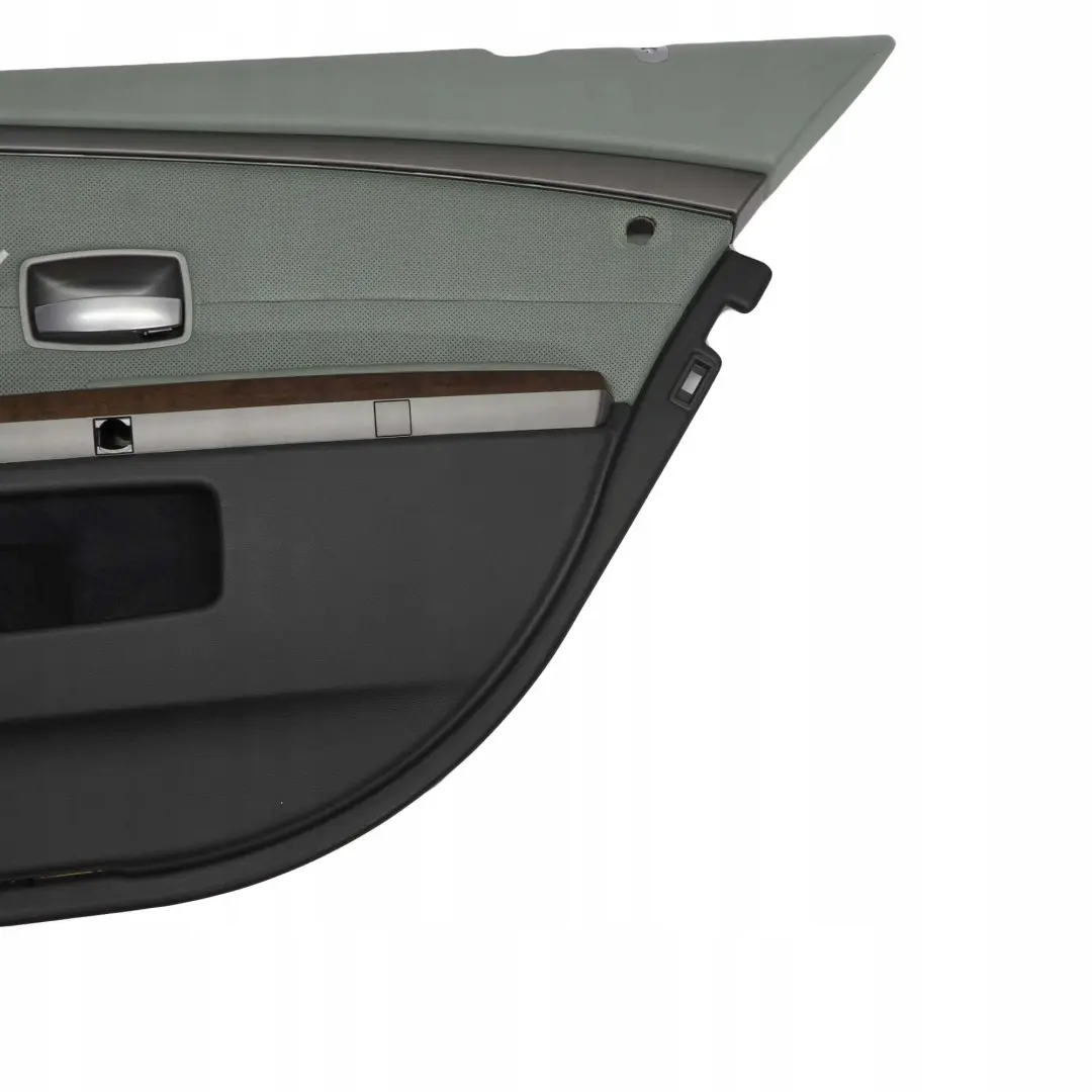 Trasera Derecha O / S Tarjeta De Puerta De cuero Nasca Verde Forro Trim para BMW E65 con número de pieza 7144160 BMW E65 Trasera Derecha O / S Tarjeta De Puerta De cuero Nasca Verde Forro Trim - SKU 7144160 - Número de pieza 7144160