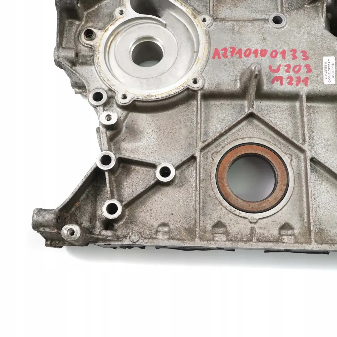 M271 Gasolina Caja de Cambios Timing Case Cover para Mercedes W203 W204 con número de pieza A2710100133 Mercedes W203 W204 M271 Gasolina Caja de Cambios Timing Case Cover - SKU A2710100133 - Número de pieza A2710100133