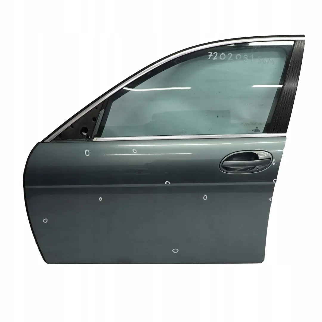 BMW 7 E65 E66 Door Front Left N/S Schiefergruen Slate Green Metallic - 449 - SKU 7202081-SGM - Part number 7202081