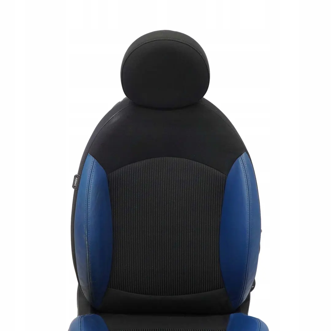 Cloth Cuero Negro Azul Asiento Delantero Derecho para Mini Cooper One R56 R57 Sport con número de pieza 7242358 Mini Cooper One R56 R57 Sport Cloth Cuero Negro Azul Asiento Delantero Derecho - SKU 7242358-2 - Número de pieza 7242358