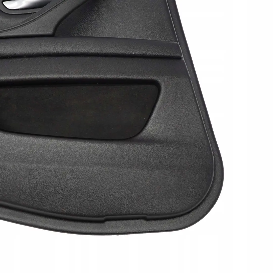 Left N/S Door Card Lining Trim Panel Black Leather to BMW 5 F10 F11 Rear with Part number 7273279 BMW 5 F10 F11 Rear Left N/S Door Card Lining Trim Panel Black Leather - SKU 7273279 - Part number 7273279