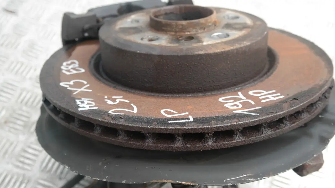 BMW X3 E83 2.5i M54 FRONT LEFT N/S LEG SPORT SUSPENSION AXLE BRAKE DISC HUB SET - SKU 3413145-1 - Part number 3453523
