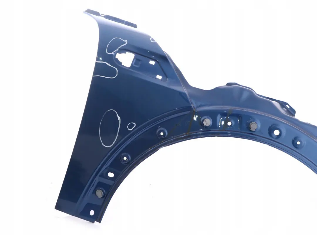 Panel Lateral Delantero Ala Derecha Azul Rayo para Mini Cooper 4 R55 R56 R57 con número de pieza 2754726 Mini Cooper 4 R55 R56 R57 Panel Lateral Delantero Ala Derecha Azul Rayo - SKU 2754726-LB4 - Número de pieza 2754726