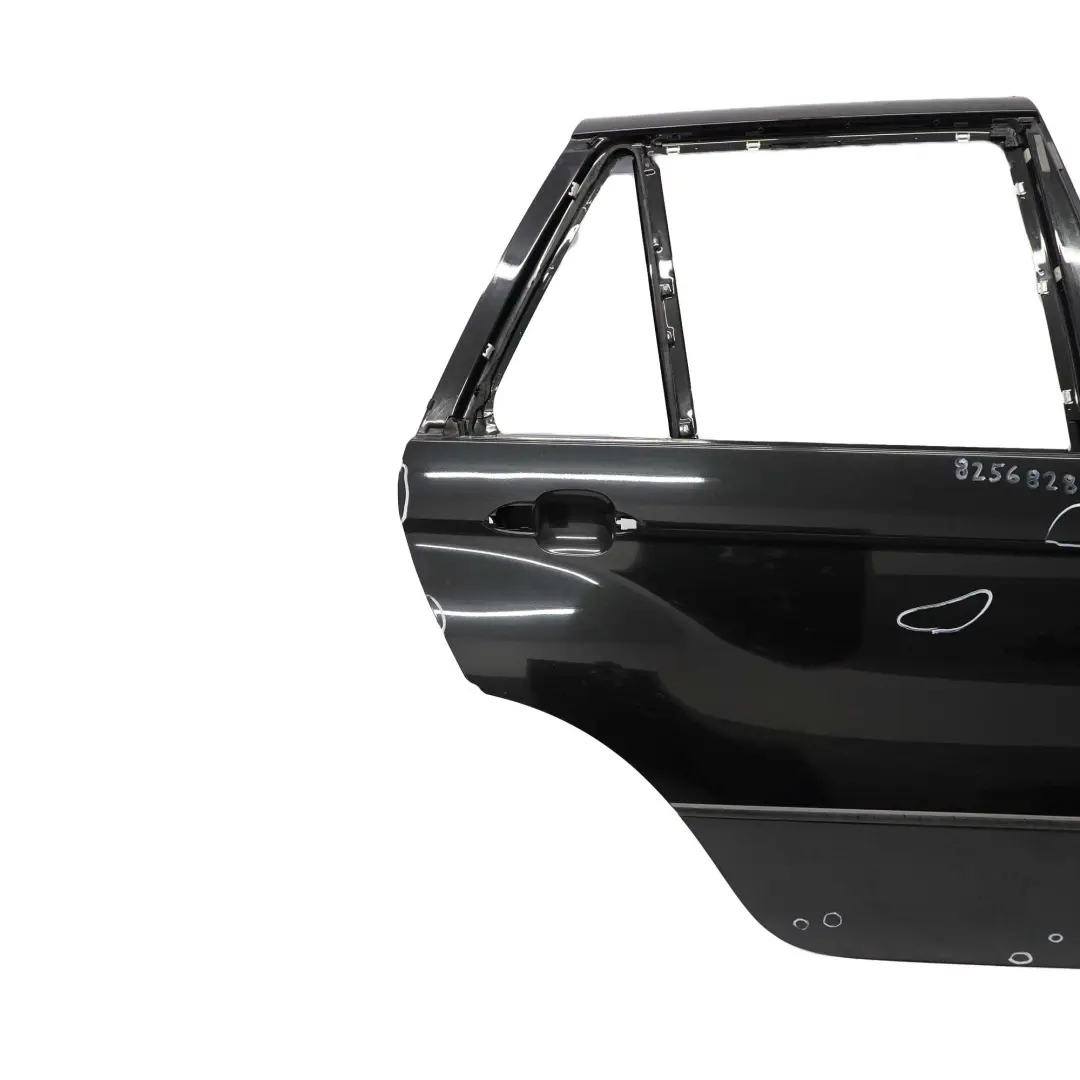 Door Rear Right O/S Black Sapphire Metallic - 475 to BMW X5 Series E53 with Part number 8256828 BMW X5 Series E53 Door Rear Right O/S Black Sapphire Metallic - 475 - SKU 8256828-BS - Part number 8256828