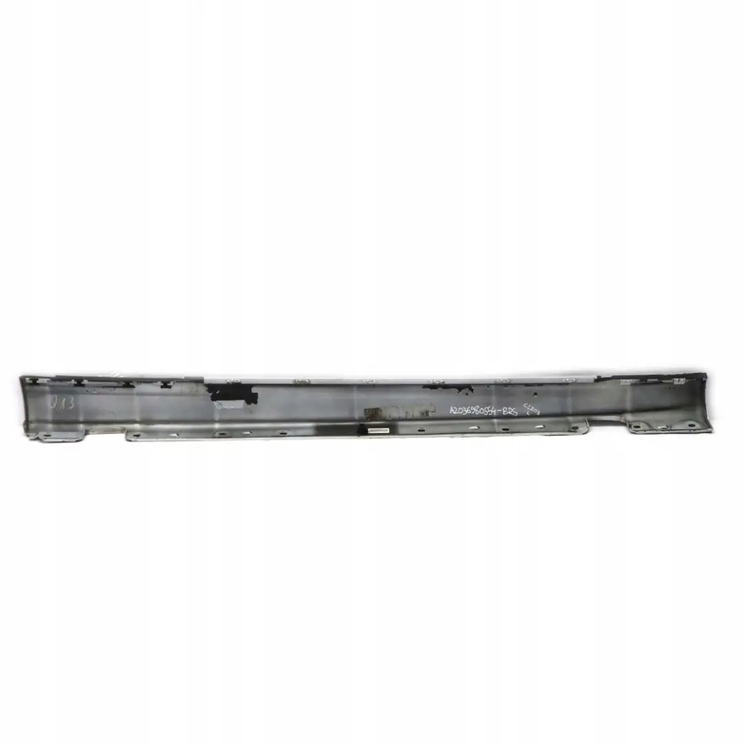  Mercedes-Benz C CL203 W203 Sill Side Cover Skirt Left N/S Brilliant Silver - SKU A2036980554-BRS - Part number A2036980554