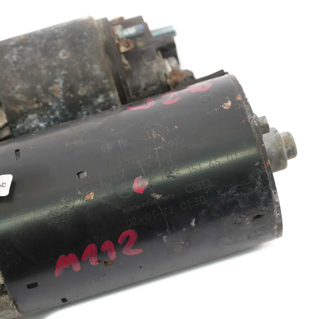  Mercedes-Benz C E S W203 W210 W220 M112 Benzin Anlasser Motor - SKU A0051516501 - Teilenummer A0051516501