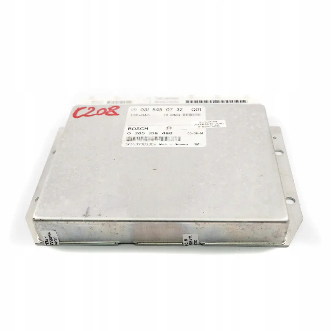 Mercedes-Benz W202 W208 W210 Esp + Bas Unite De Commande ECU Module pour à propos du numéro de pièce A0315450732 Mercedes-Benz W202 W208 W210 Esp + Bas Unite De Commande ECU Module - SKU A0315450732 - Numéro de pièce A0315450732