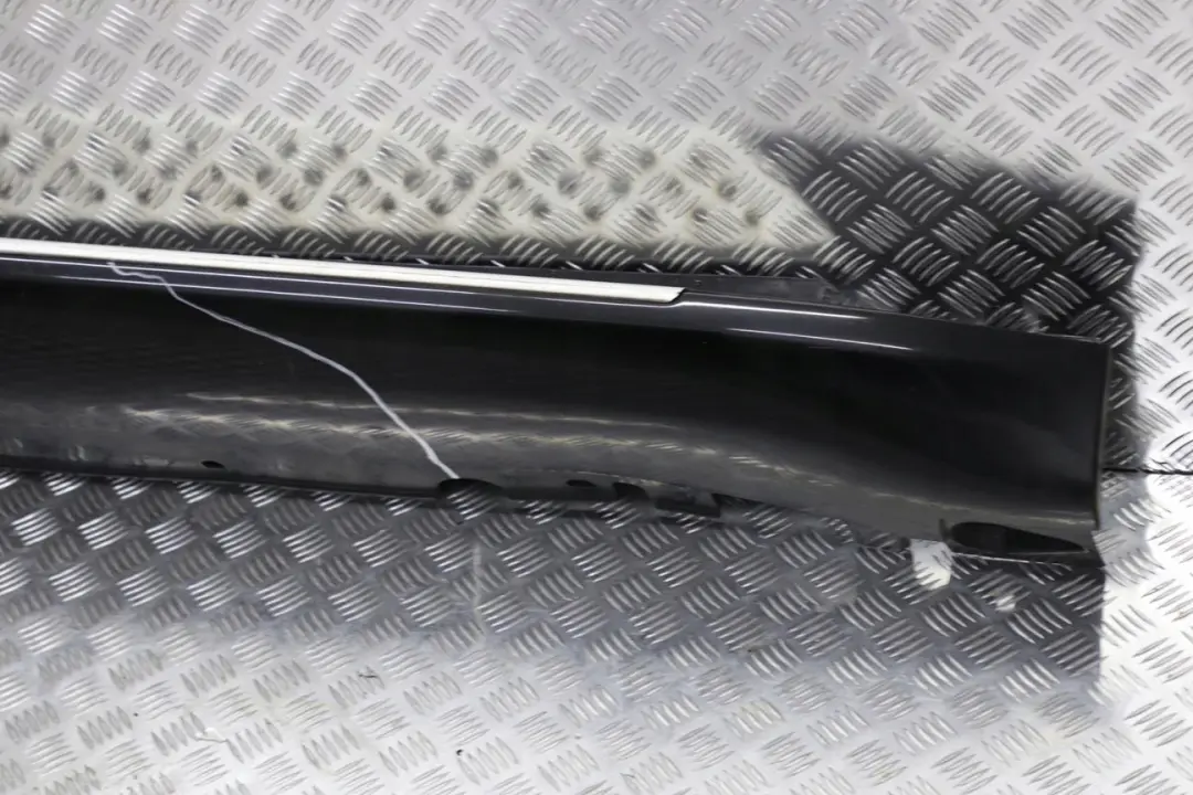 BMW X5 E70 Schwellerleiste Schweller Trittbrett Rechts Black Sapphire - 475 - SKU 7163556-BS - Teilenummer 7163556