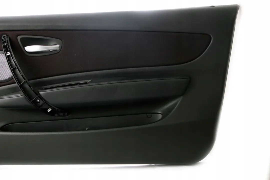 Door Card Trim Panel Front Right O/S Cloth Network Cranberry Red BMW 1 E81 E82 - SKU 9121238 - Part number 9121238