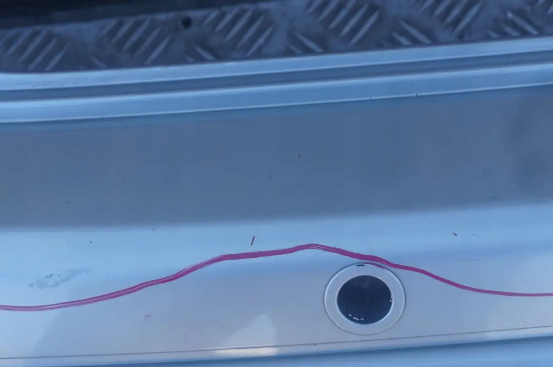 Bumper Trim Panel PDC Pure Silver Metallic - 900 to BMW MINI Cooper R50 Rear with Part number 0697799 BMW MINI Cooper R50 Rear Bumper Trim Panel PDC Pure Silver Metallic - 900 - SKU 0697799-PS - Part number 0697799