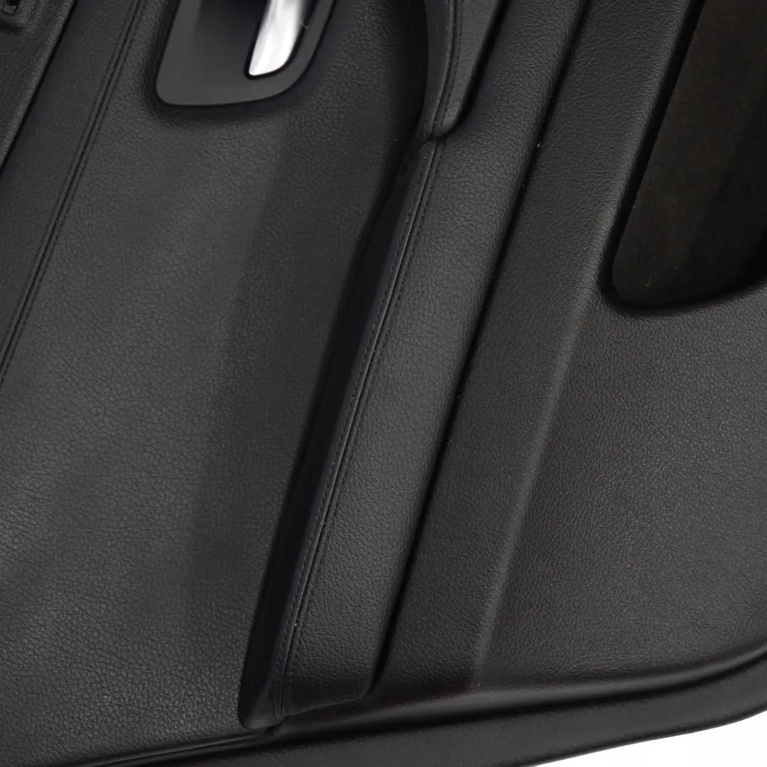 BMW 5 F10 F11 Rear Left N/S Door Card Lining Trim Panel Black Leather - SKU 7273279 - Part number 7273279