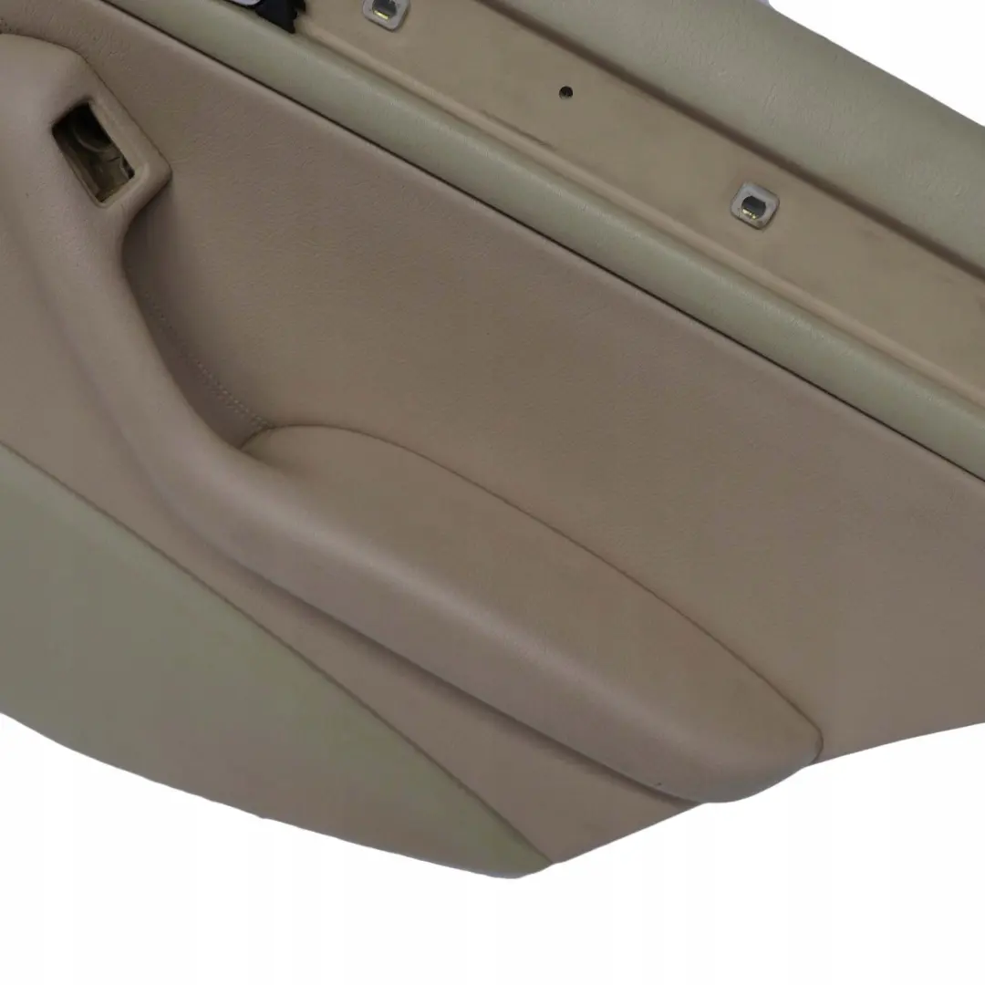 Türverkleidung Hinten Rechts Leder Montana Beige für BMW 3 E46 Limousine Kombi mit Teilenummer 8224540 BMW 3 E46 Limousine Kombi Türverkleidung Hinten Rechts Leder Montana Beige - SKU 8224540 - Teilenummer 8224540