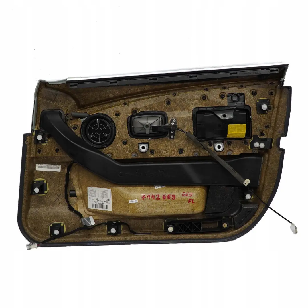 BMW 7 E65 E66 Panneau Portieres Revetement a L'Avant Gauche Cuir Nasca Vert - SKU 7142669 - Numéro de pièce 7142669