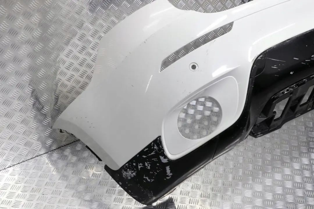 BMW X6 Series E71 Rear Bumper Trim Panel Alpinweiss Alpine White - 300 - SKU 2147603-AW - Part number 2147603