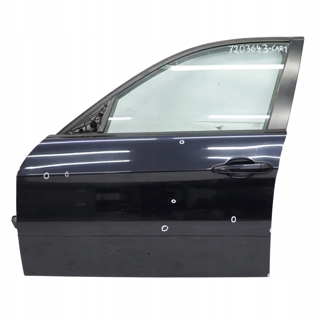 Door Front Left N/S Carbonschwarz Carbon Black Metallic - 416 to BMW 3 E90 E91 1 with Part number 7203643 BMW 3 E90 E91 1 Door Front Left N/S Carbonschwarz Carbon Black Metallic - 416 - SKU 7203643-CAR1 - Part number 7203643