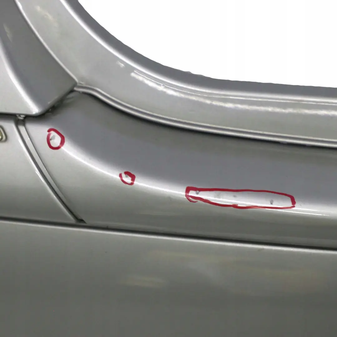 Mercedes-Benz A-Class W168 Rear Bumper Trim Panel Polar Silver Metallic - 761 to with Part number A1688852625 Mercedes-Benz A-Class W168 Rear Bumper Trim Panel Polar Silver Metallic - 761 - SKU A1688852625-PLS - Part number A1688852625