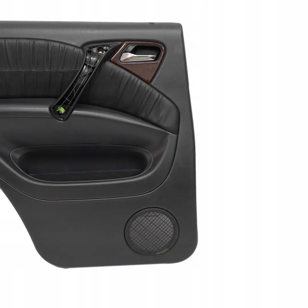  Mercedes-Benz ML W163 Rear Left N/S Door Card Trim Panel Black Leather - SKU A1637301970 - Part number A1637301970