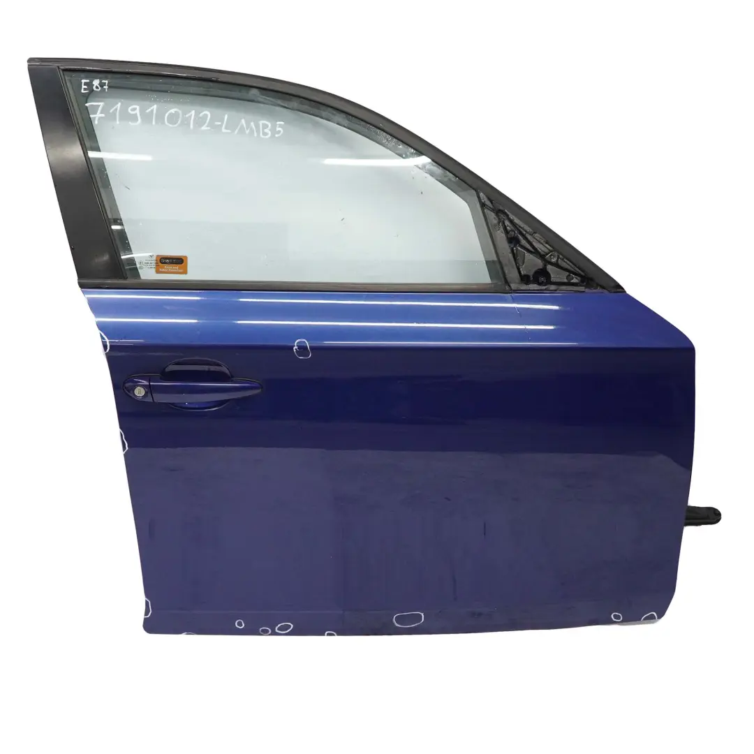 Tür Vorne Rechts Le Mans Blau Metallic - 381 für BMW 1 er E87 5 mit Teilenummer 7191012 BMW 1 er E87 5 Tür Vorne Rechts Le Mans Blau Metallic - 381 - SKU 7191012-LMB5 - Teilenummer 7191012
