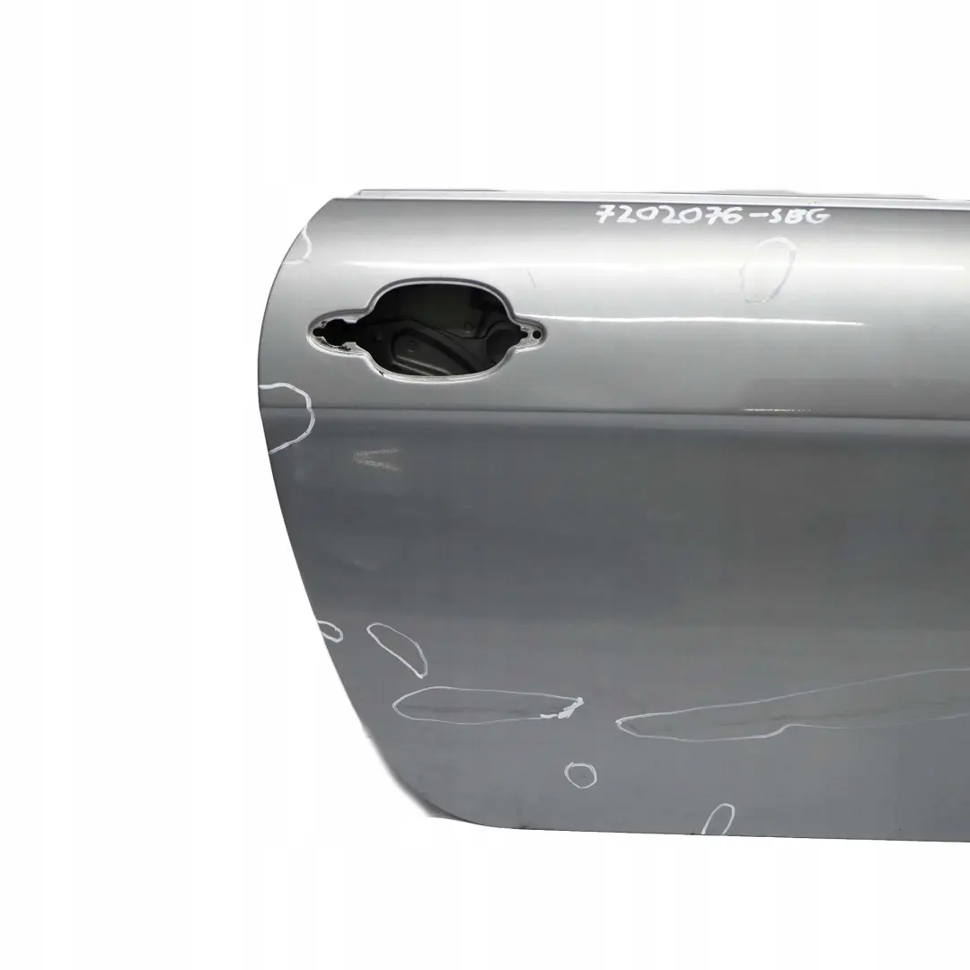 BMW 6 E63 E64 Door Front Right O/S Silbergrau Silver Grey Metallic - A08 - SKU 7202076-SBG - Part number 7202076