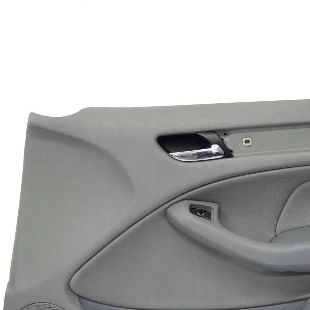 BMW 3 E46 Saloon Touring Front Right O/S Trim Panel Door Card Cloth Fabric Grey - SKU 7043054 - Part number 7043054