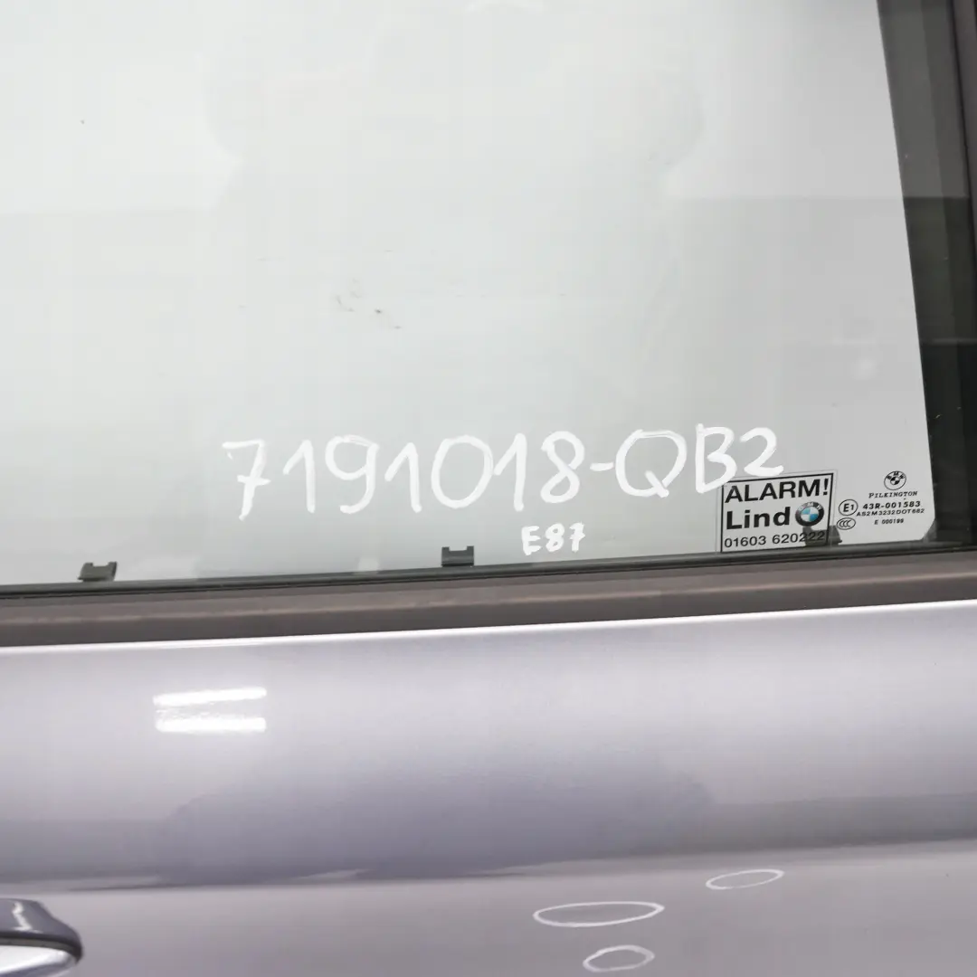 Drzwi prawe prawy tył Quarzblau do BMW E87 o numerze 41527191018 BMW E87 Drzwi prawe prawy tył Quarzblau - SKU 7191018-QB2 - Numer Części 41527191018