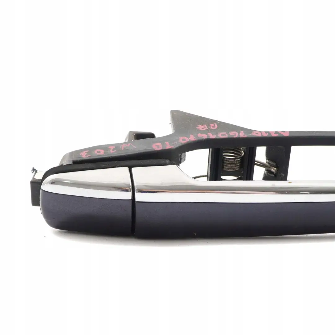 Mercedes-Benz E W210 Handle Rear Right O/S Door Tanzanite Blue Metallic 359 to with Part number A2107601470 Mercedes-Benz E W210 Handle Rear Right O/S Door Tanzanite Blue Metallic 359 - SKU A2107601470-TB - Part number A2107601470