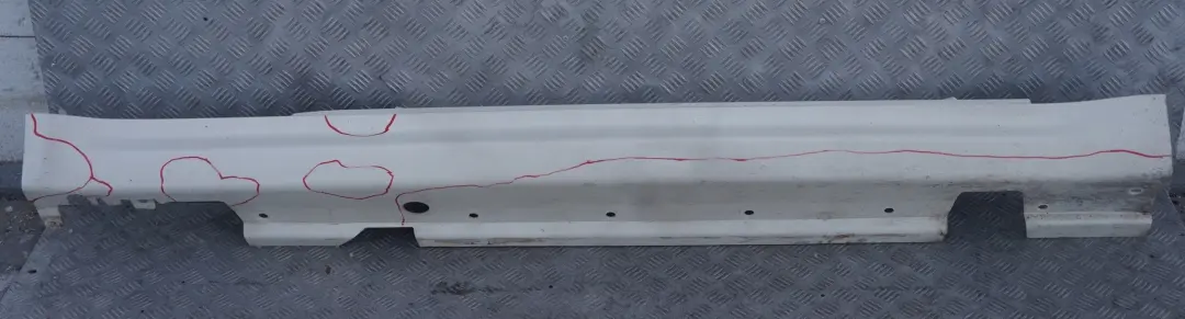 BMW MINI Cooper R56 R57 Aero Kit Right Door O/S Sill Skirt Cover Pepper White - SKU 0430300-PW - Part number 0430300