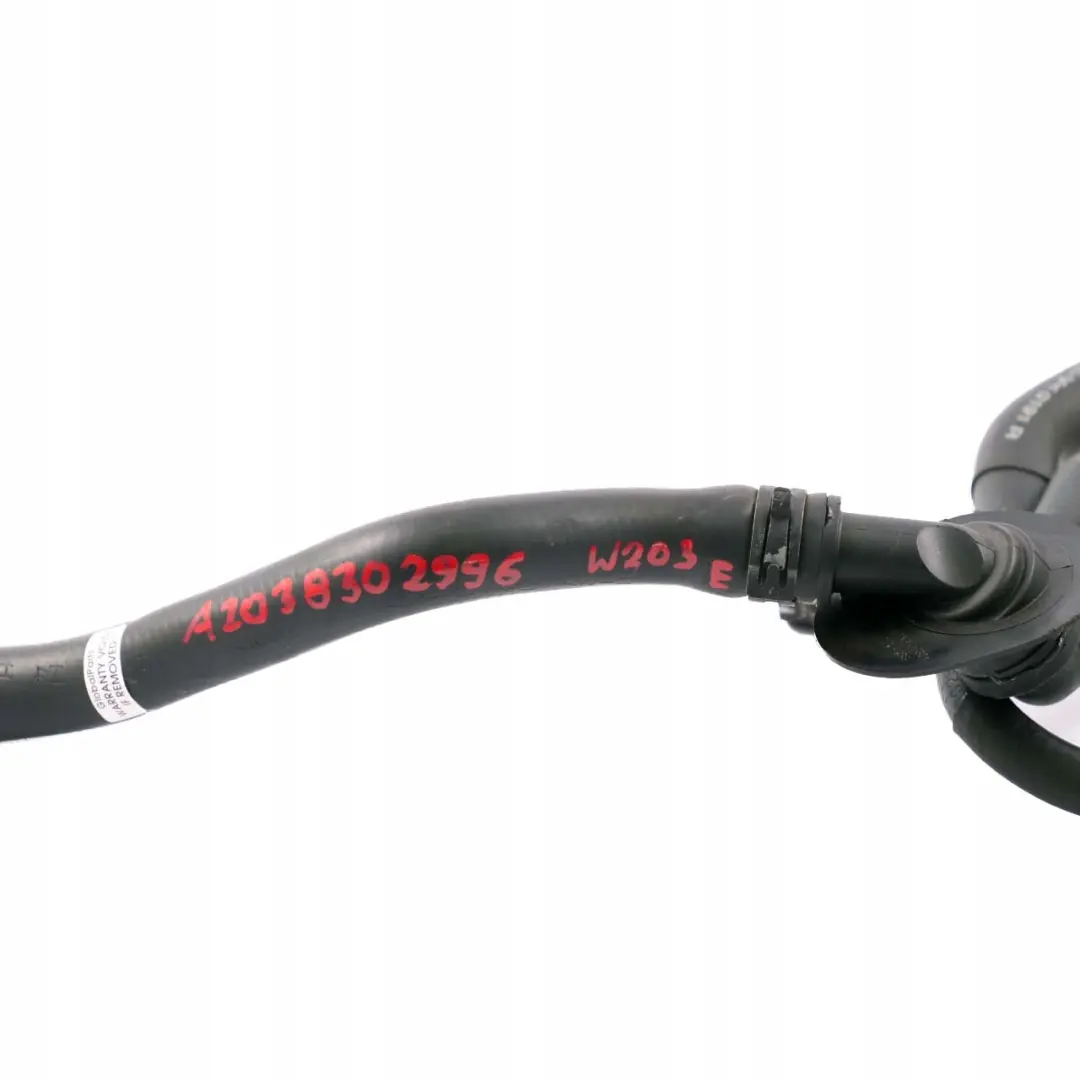  Mercedes-Benz C 180 W203 M111 Engine Heating Water Coolant Hose - SKU A2038302996 - Part number A2038302996