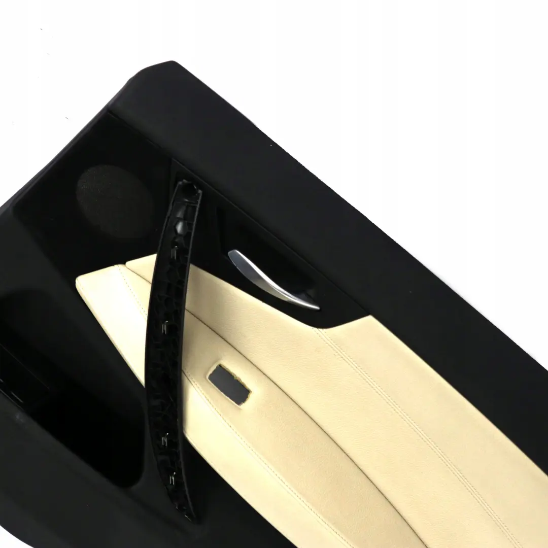 Trasero Derecho Forro De La Tarjeta De Puerta Cuero Nevada Oyster para BMW X3 E83 LCI con número de pieza 3453430 BMW X3 E83 LCI Trasero Derecho Forro De La Tarjeta De Puerta Cuero Nevada Oyster - SKU 3453430 - Número de pieza 3453430