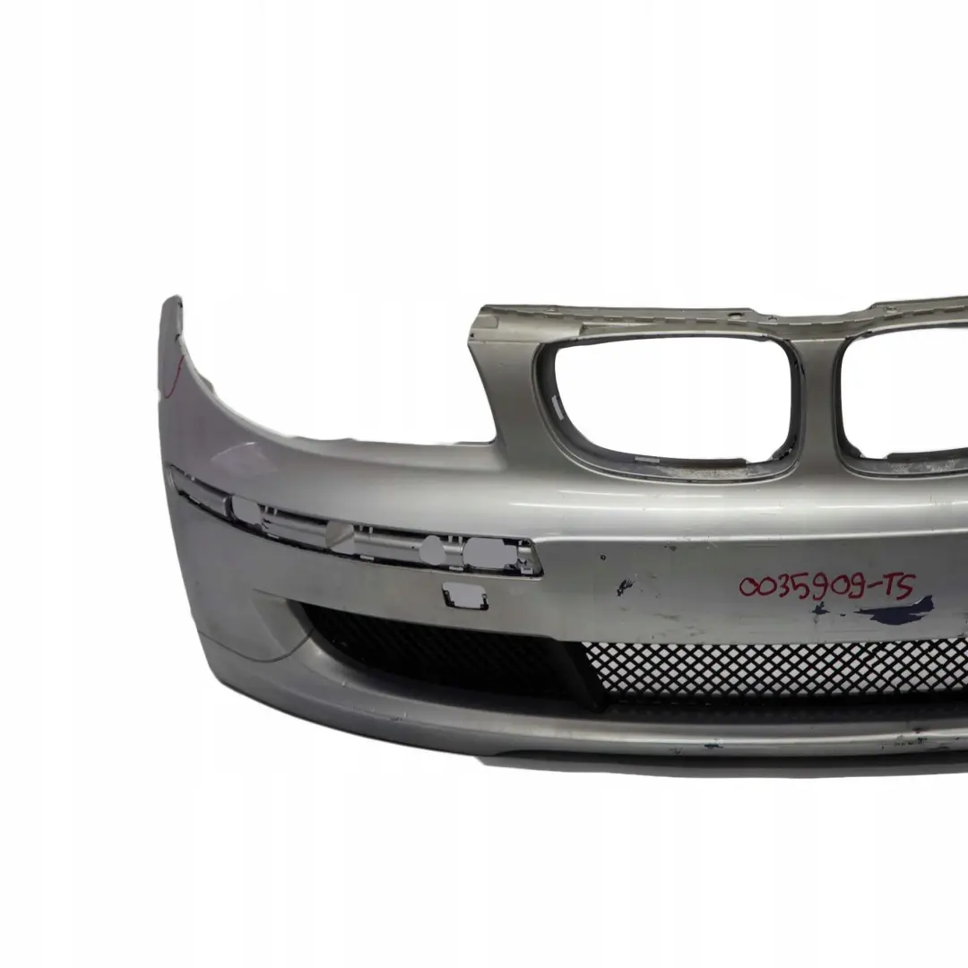 Complete Front Bumper Trim Panel Titansilber Silver to BMW 1 Series E81 E87 LCI with Part number 0035909 BMW 1 Series E81 E87 LCI Complete Front Bumper Trim Panel Titansilber Silver - SKU 0035909-TS - Part number 0035909