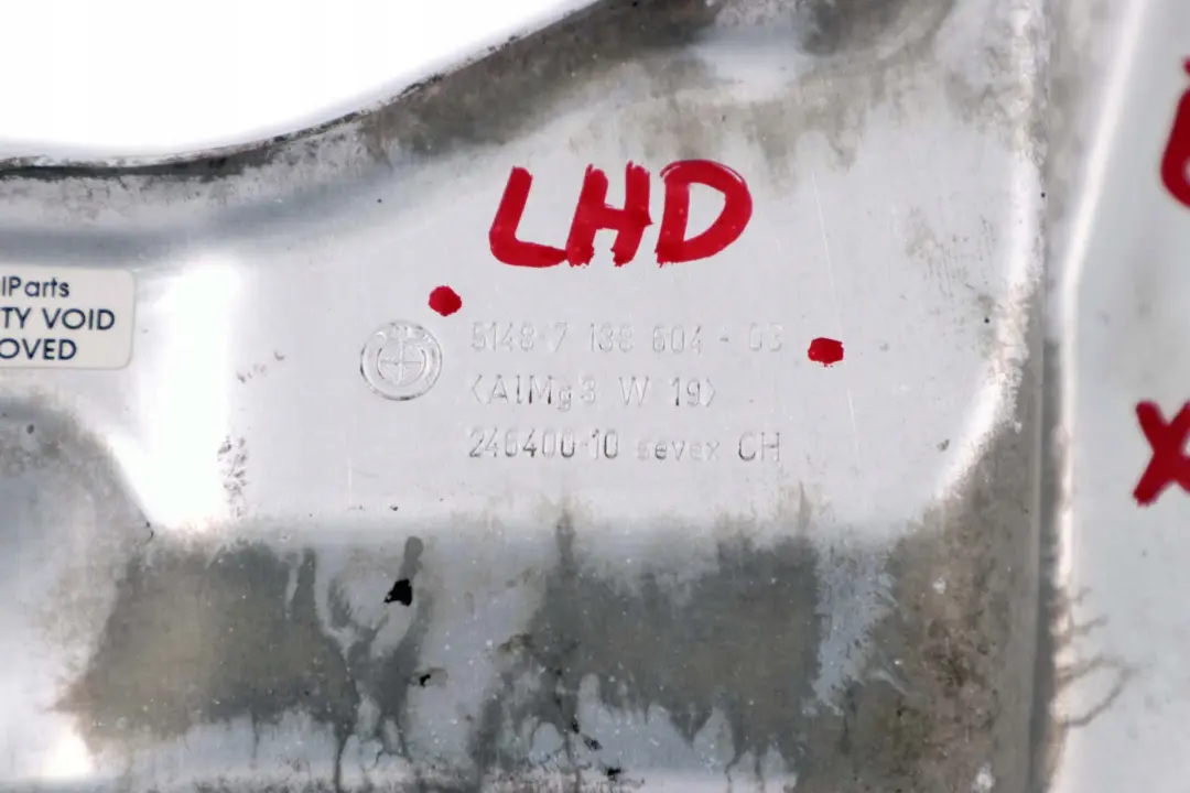 BMW E60 525xd 530xd Diesel Isolation thermique centrale droite 7138604 - SKU lhd-7138604 - Numéro de pièce 7185026