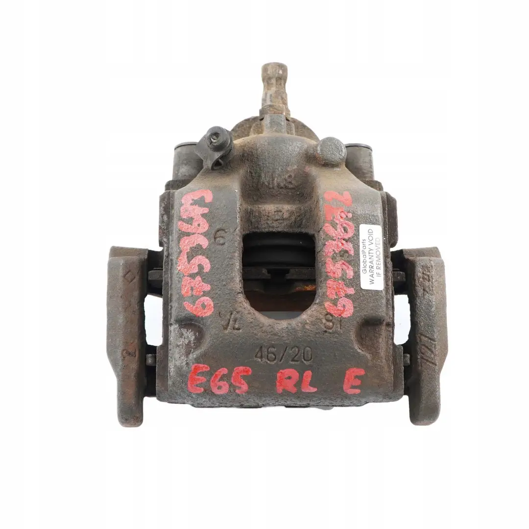 Trasero Izquierdo Porta pinza De freno 46/20 para BMW E65 con número de pieza 6753673 BMW E65 Trasero Izquierdo Porta pinza De freno 46/20 - SKU 6753673 - Número de pieza 6753673