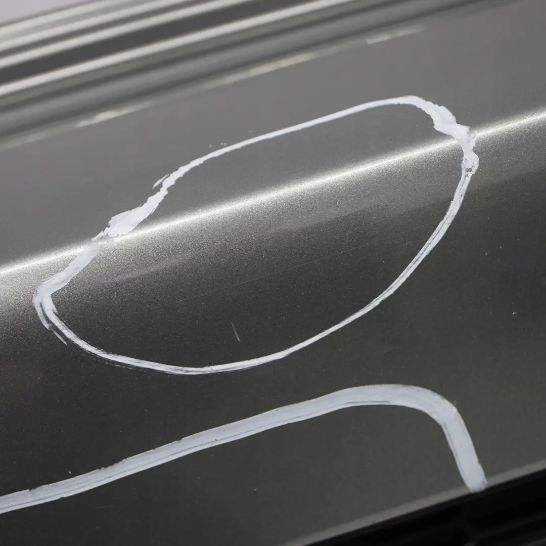 Complete Rear Bumper Trim Panel Dark Silver to Mini Cooper S R56 R57 with Part number 0430252 Mini Cooper S R56 R57 Complete Rear Bumper Trim Panel Dark Silver - SKU 0430252-DS6 - Part number 0430252