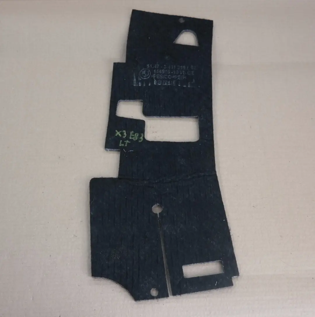 Izolacja wygłuszenie podłogi lewe do BMW e83 X3 o numerze 3411319 BMW e83 X3 Izolacja wygłuszenie podłogi lewe - SKU 3411319 - Numer Części 3411319